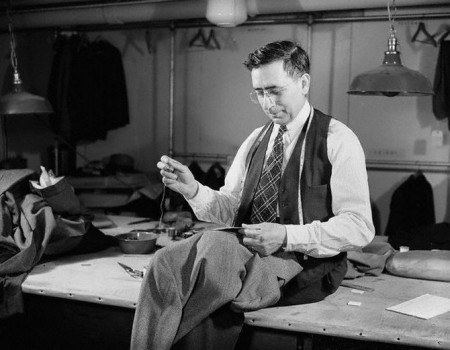 Tailor Sewing a Jacket
